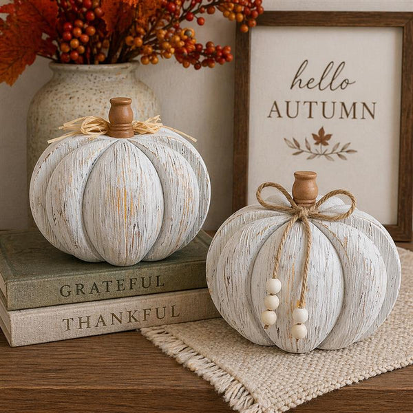 Faux Wooden Pumpkin - Lady of the Lake