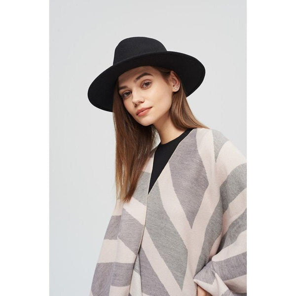 Felt Fedora Hat With Leather Belt - Lady of the Lake