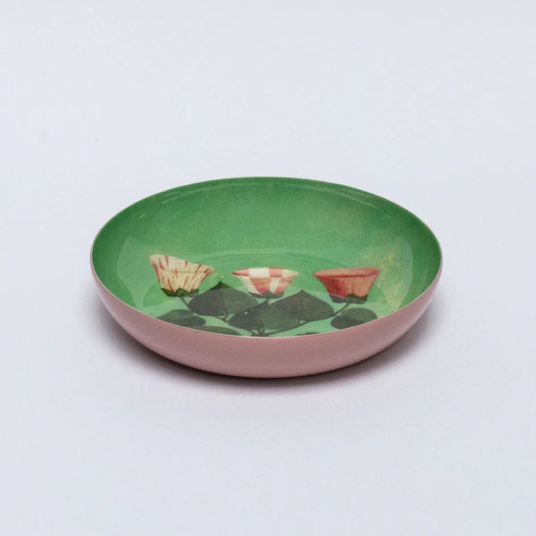 Festival of Flowers Round Enamel Tray - Lady of the Lake