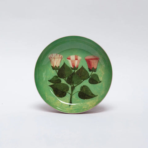 Festival of Flowers Round Enamel Tray - Lady of the Lake