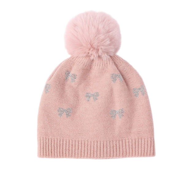 Fleeced Knitted Toque with Pompom - Lady of the Lake