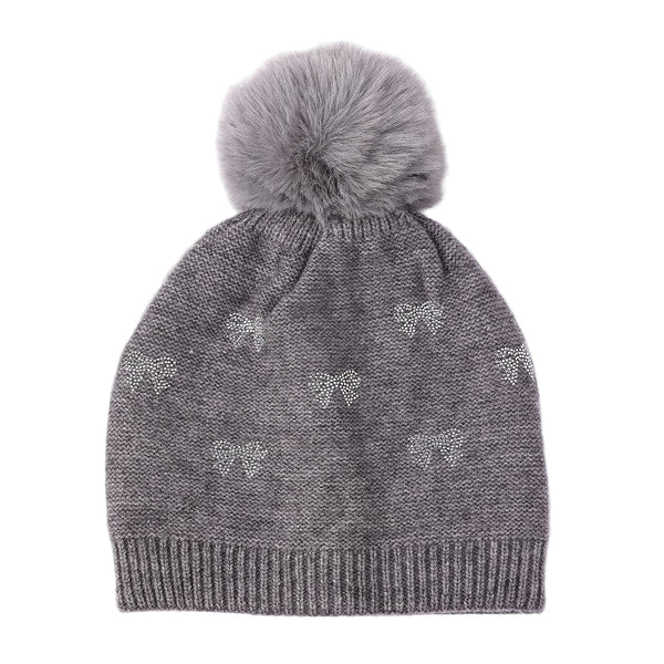 Fleeced Knitted Toque with Pompom - Lady of the Lake