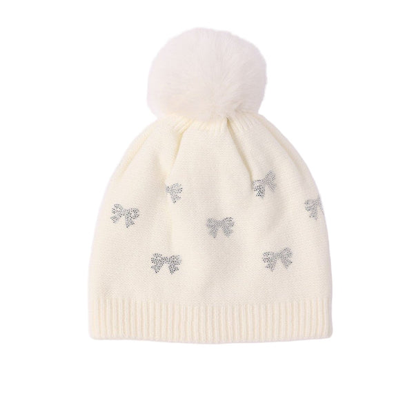 Fleeced Knitted Toque with Pompom - Lady of the Lake