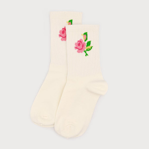 Floral Accent Socks - Lady of the Lake