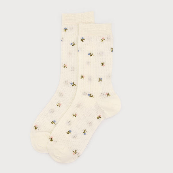 Floral Accent Socks - Lady of the Lake