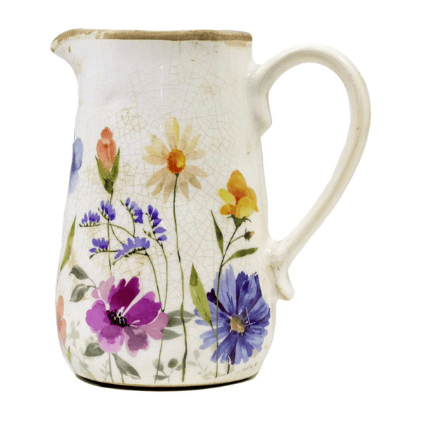 Floral Ceramic Jug - Lady of the Lake