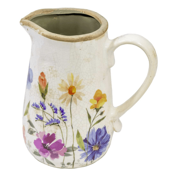 Floral Ceramic Jug - Lady of the Lake