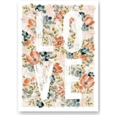 Floral Love - Greeting Card - Birthday / Anniversary / Love