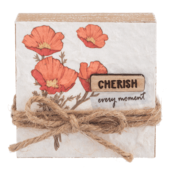 Floral Paper Block With Jute Rope - Sign - Lady of the Lake