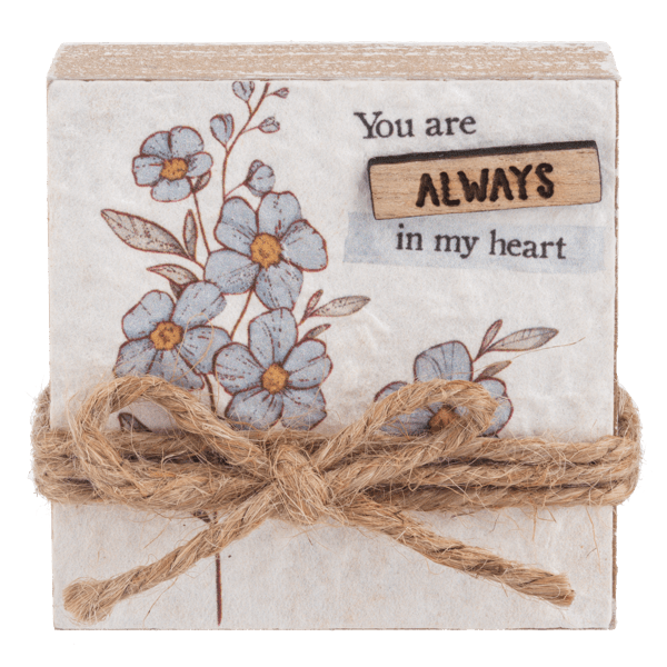 Floral Paper Block With Jute Rope - Sign - Lady of the Lake