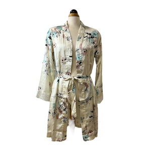 Floral Silk Feel Robe