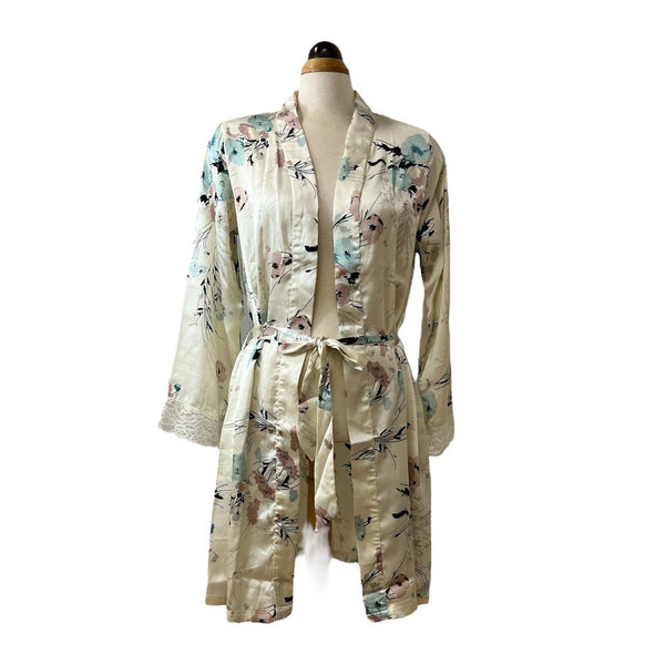 Floral Silk Feel Robe