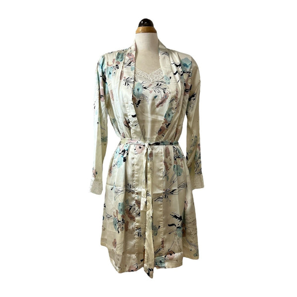 Floral Silk Feel Robe