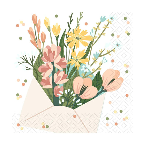 Flower Message - Paper Napkins