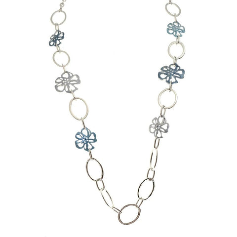 Flower Pattern Long Necklace - Lady of the Lake