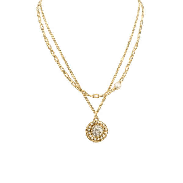 Flower & Pearl Necklace