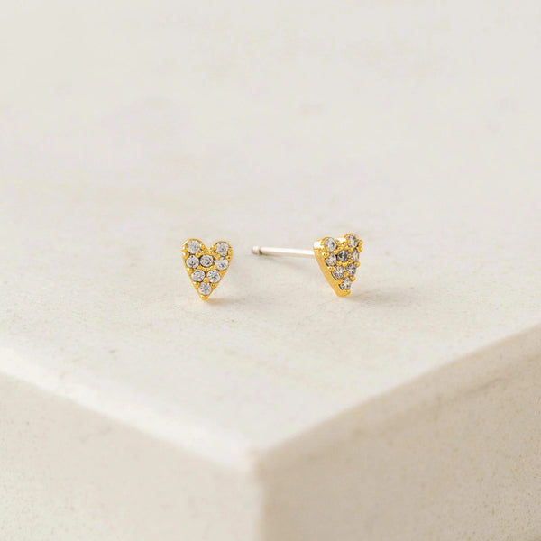 Flutter Heart Stud Earrings