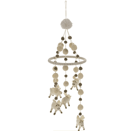 Flying Pig Felt Mobile - Lady of the Lake