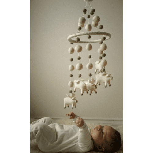 Flying Pig Felt Mobile - Lady of the Lake