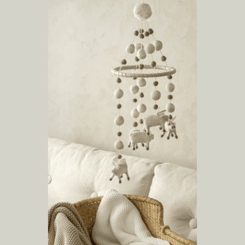 Flying Pig Felt Mobile - Lady of the Lake