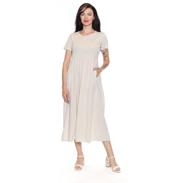 Frances Cotton T-Shirt Dress With Pockets - Lady of the Lake