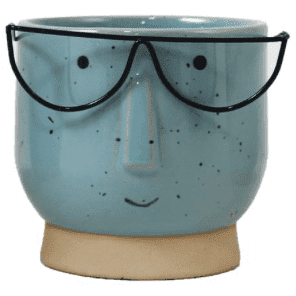 Frankie Plant Pot With Glasses