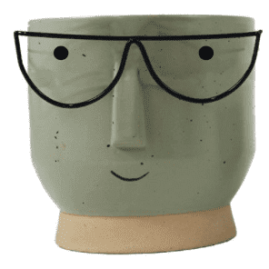 Frankie Plant Pot With Glasses