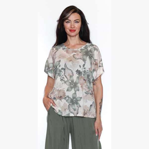 Freyja Printed Top - Lady of the Lake