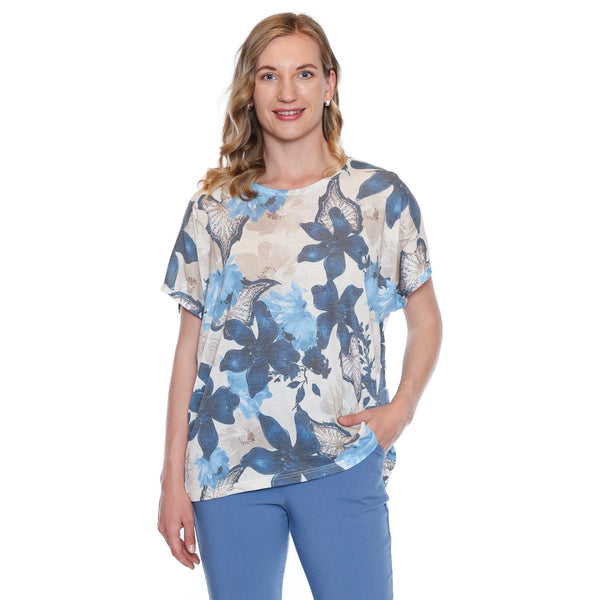 Freyja Printed Top - Lady of the Lake