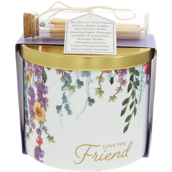 Friend - Soy Wax Candle With Matches - Lady of the Lake