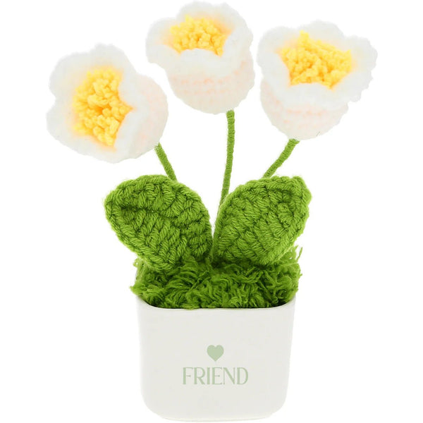 Friends & Flowers - Mug With Crocheted Flowers - Lady of the Lake