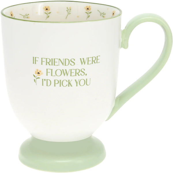 Friends & Flowers - Mug With Crocheted Flowers - Lady of the Lake