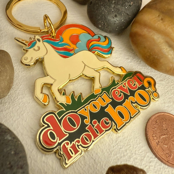 Frolic Unicorn Enamel Keychain - Lady of the Lake