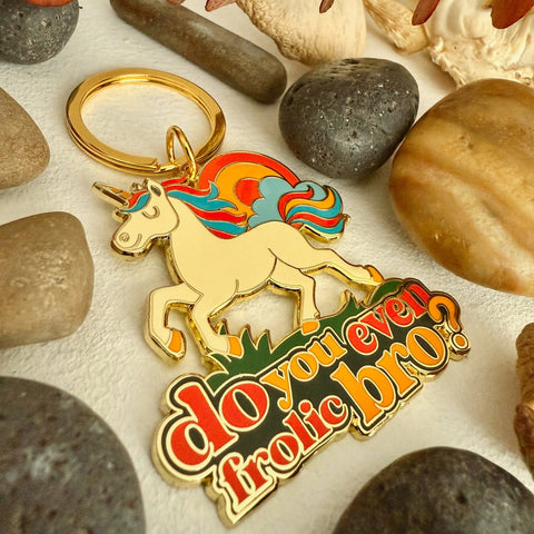 Frolic Unicorn Enamel Keychain - Lady of the Lake