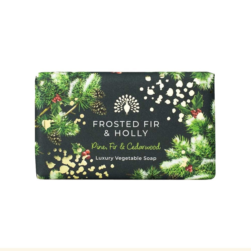 Frosted Fir & Holly Bar Soap