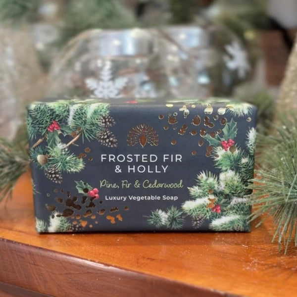 Frosted Fir & Holly Bar Soap