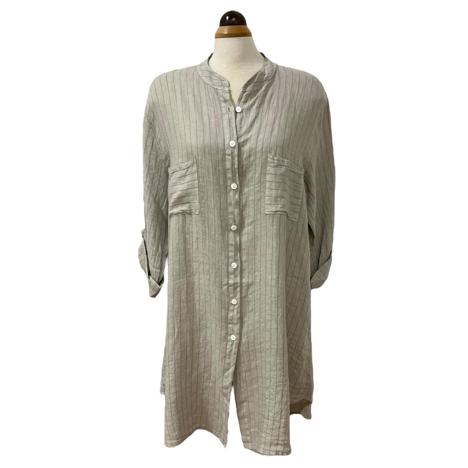 Gaëlle Striped Shirt Dress - Lady of the Lake