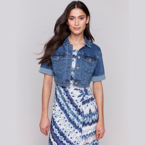 Gemma Cropped Denim Jacket - Lady of the Lake