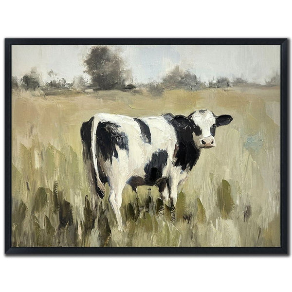 Gentle Grazer I - Hand Embellished Canvas In Floating Frame - Lady of the Lake