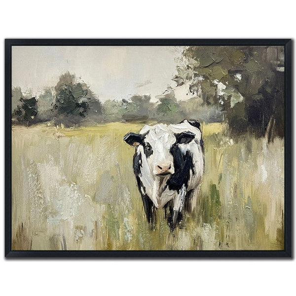 Gentle Grazer II - Hand Embellished Canvas In Floating Frame - Lady of the Lake