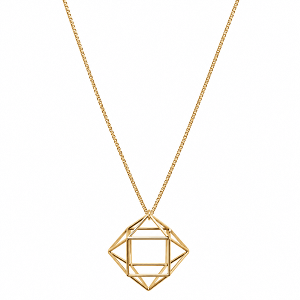 Geometric Cluster Necklace
