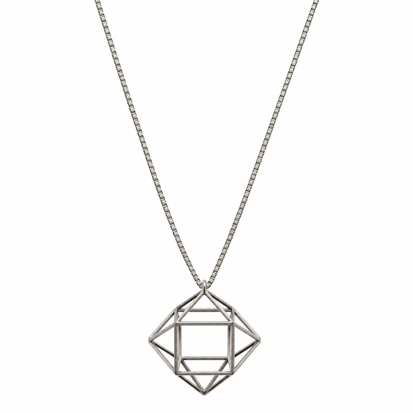 Geometric Cluster Necklace