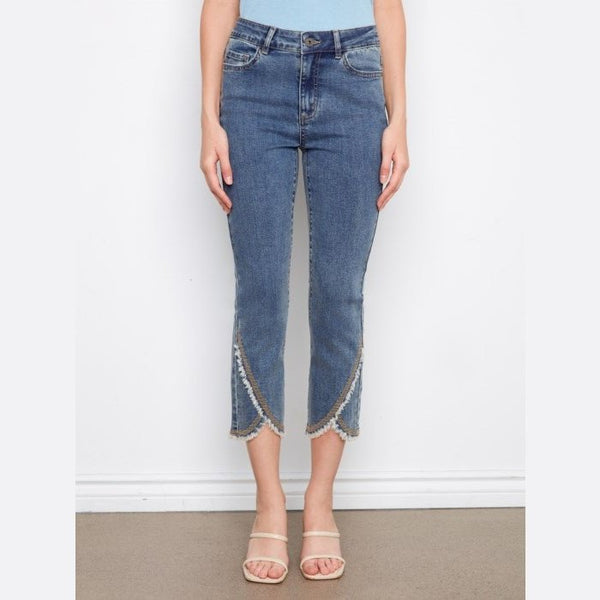 Giselle Embroidered Front Tulip Jeans - Lady of the Lake