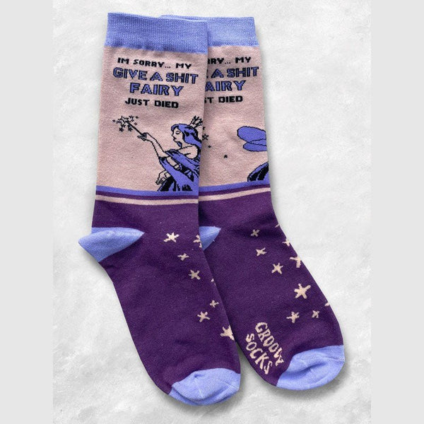 Give A Shit Fairy - Women's Crew Socks