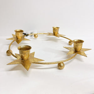 Gold Star Candle Ring