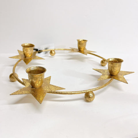 Gold Star Candle Ring