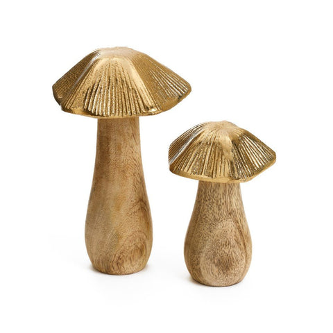 Golden Mushroom With Natural Base