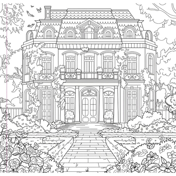 Goth Garden Artist's Colouring Book - Lady of the Lake