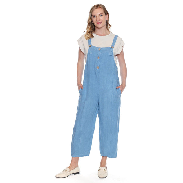 Grace Linen Jumpsuit With Pockets - Lady of the Lake