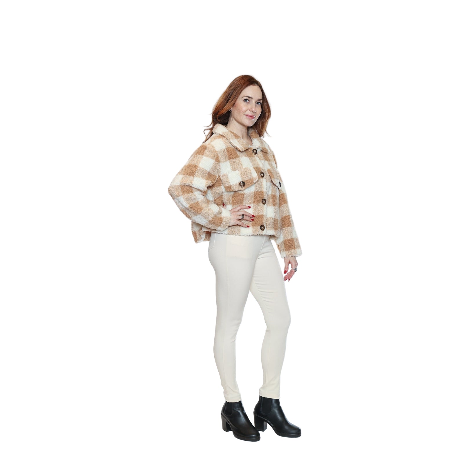 Gracella Short Fuzzy Jacket - Lady of the Lake